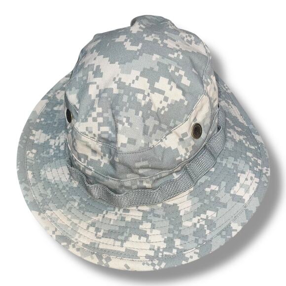 Ready One Industries Boonie Hat Mens Sz 7 Tactical Camo Military Sun Chin Strap - Picture 3 of 10